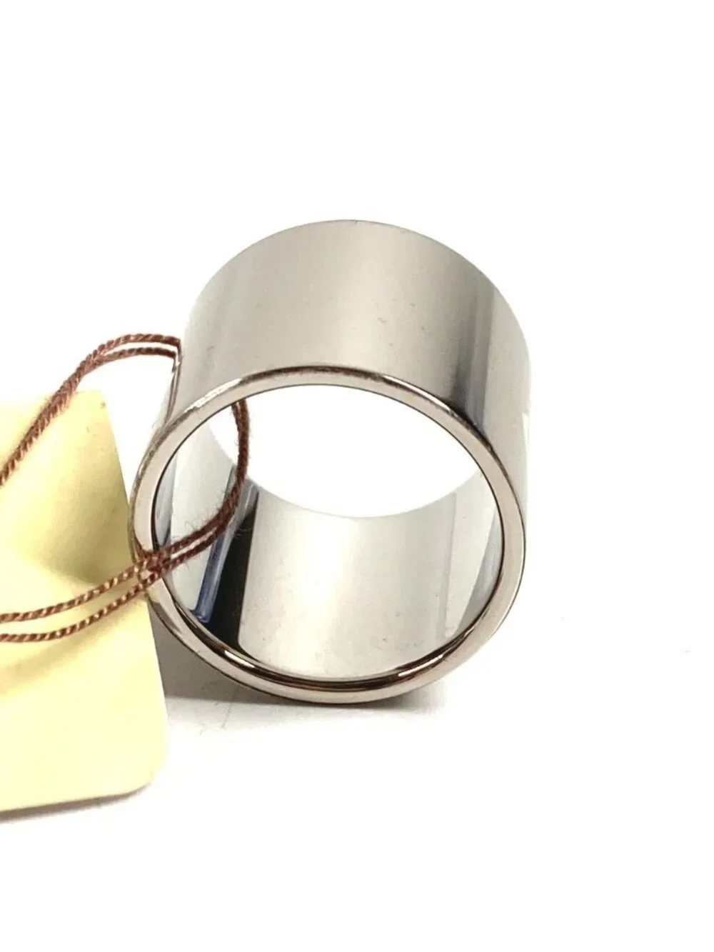 Hermes Scarf Ring Dearman Logo Metal Silver - Picture 6 of 8